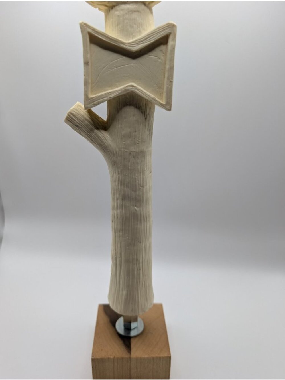 JEFF FOXWORTHY'S BAR-B-Q Tap Handle Cream  Tree Trunk Design - Picture 3 of 5